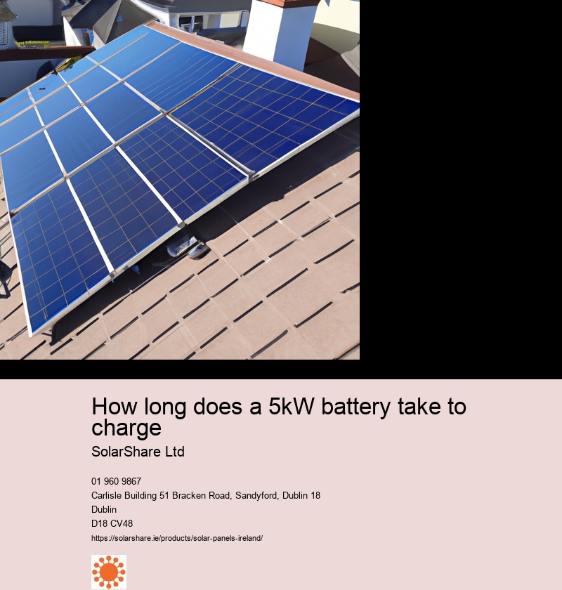 How long does a 5kW battery take to charge