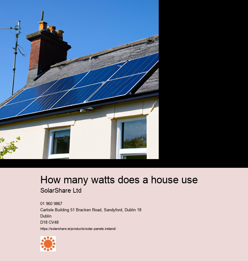 How many watts does a house use