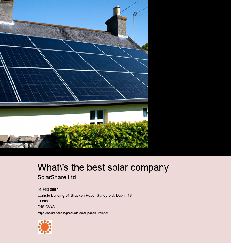 What's the best solar company